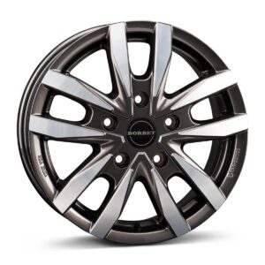 Borbet CW5 mistral anthracite glossy polished 6,5x16 5x130 ET66 CB89,1 60° 1200 kg 497465