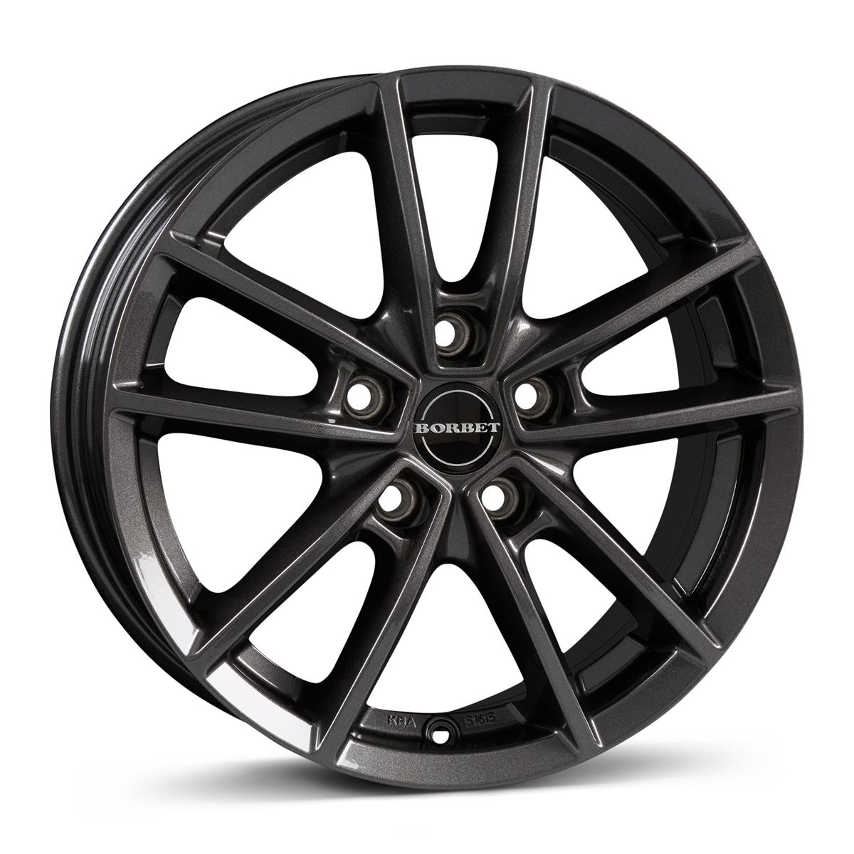 Borbet W mistral anthracite glossy 6,5x16 5x112 ET45 CB57,1 R13 650 kg 496433