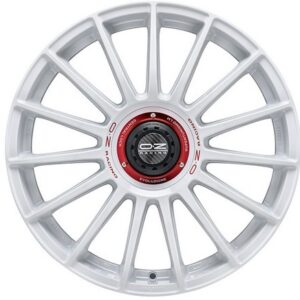 OZ Racing Superturismo Evoluzione WRC Race White Red Lettering 8,5x20 5x112 ET30 CB79,0 R12 790 kg W01875200EW33