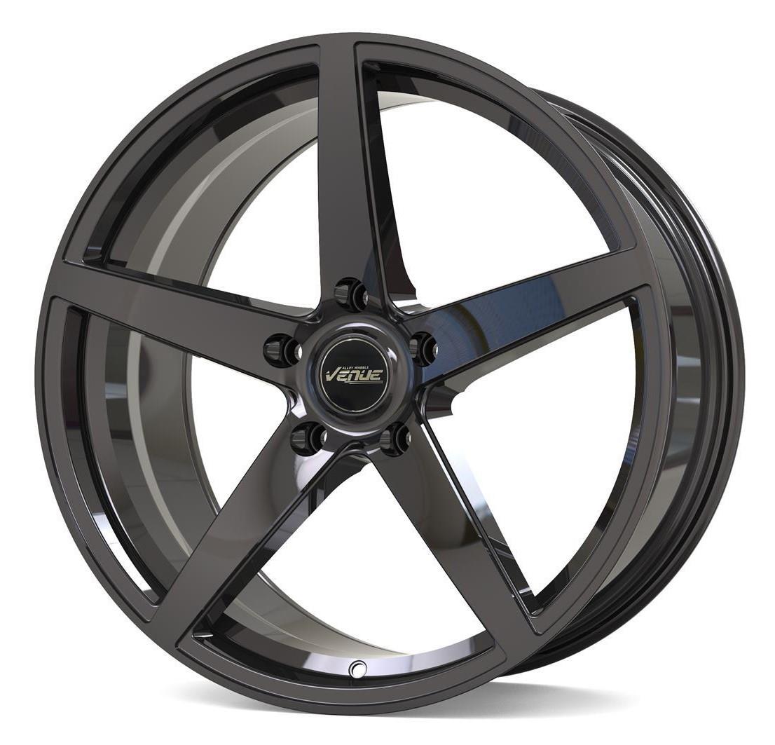 Venue Evo5 Gloss Black 8,5x19 5x112 ET25 CB66,6 60° 900 kg VEVO1985511225666GB