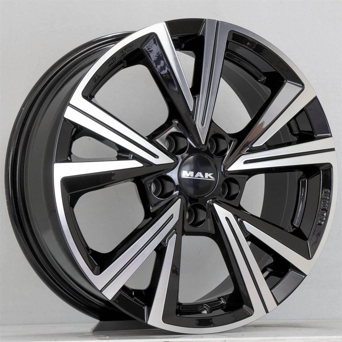 MAK Qvarz Black Mirror 6,5x16 5x114.3 ET40 CB76,0 60° 720 kg F6560QZBM40FF