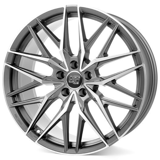 MSW 50 Matt Gun Metal Full Polished (Mgmfp) 10x22 5x130 ET20 CB71,6 60° 1050 kg W1940600526