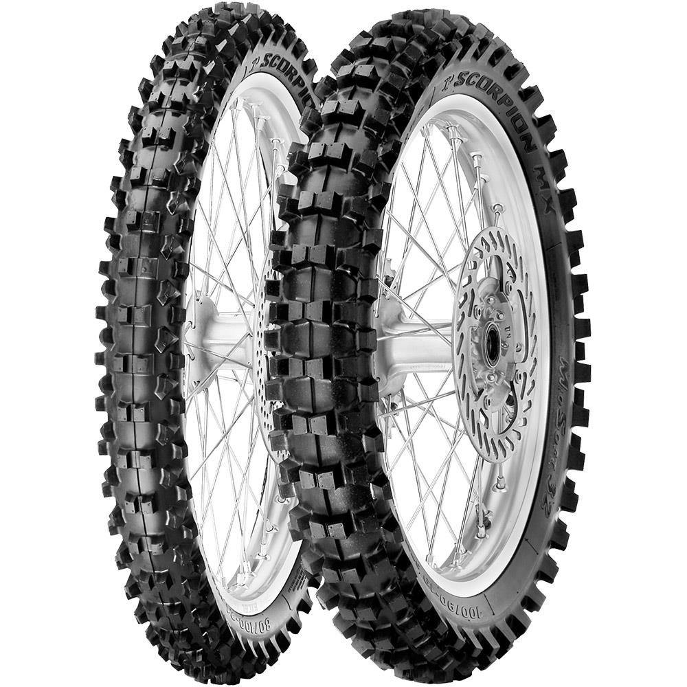 90/100-14 Pirelli SCORPION MX32 MID SOFT 49M TT CROSS MID SOFT Front DOT18 NHS