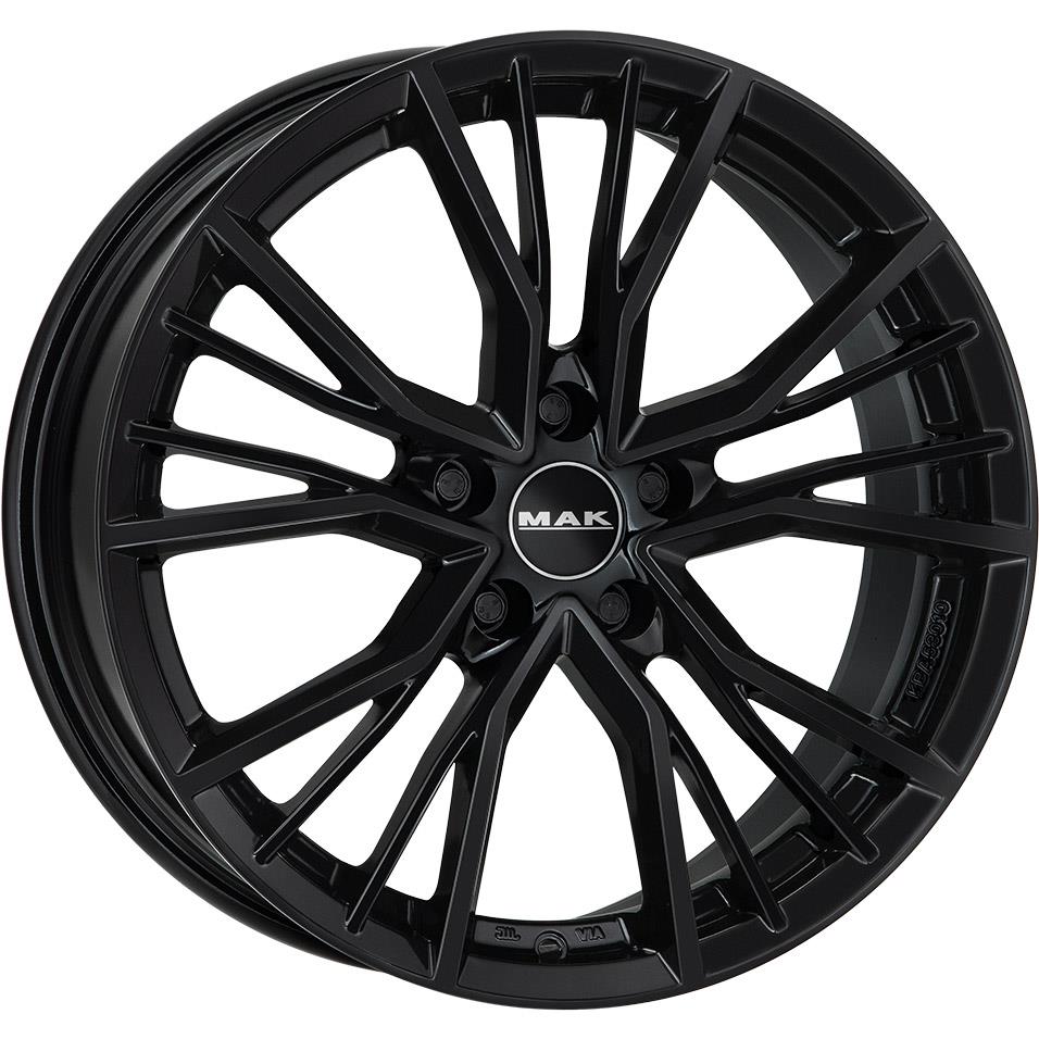 MAK Union Gloss Black 7,5x17 5x112 ET45 CB66,6 R13 610 kg F7570UNGB45WS3X