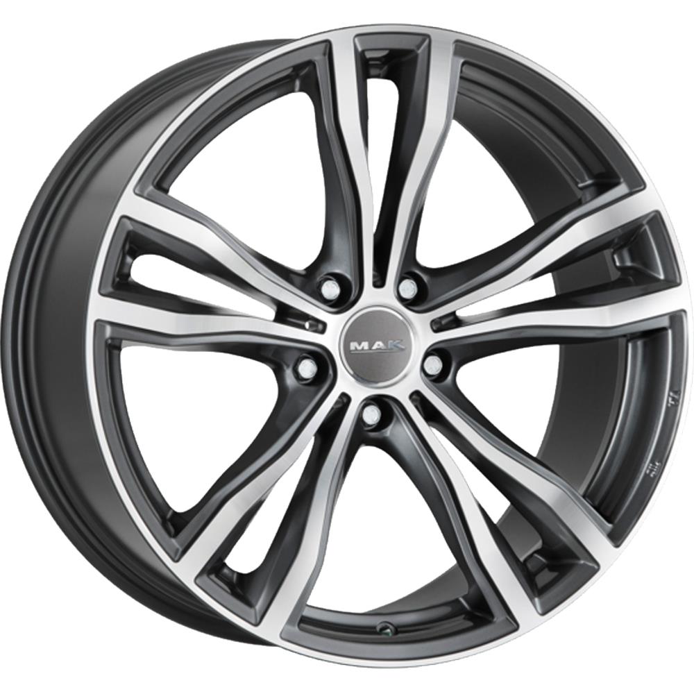 MAK X-Mode Gun Met-Mirror Face 9,5x21 5x112 ET37 CB66,6 60° 1020 kg F9521XMQM37WS1X