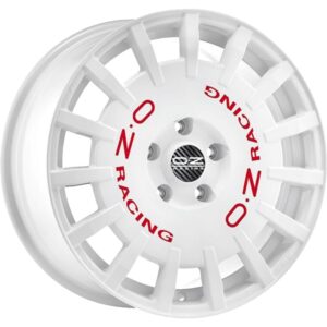 OZ Racing Rally Racing Race White Red Lettering 7x17 4x100 ET45 CB68,1 60° 615 kg W01A5020233