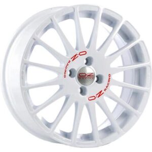 OZ Racing Superturismo WRC Race White Red Lettering 7x16 4x108 ET25 CB65,1 60° 635 kg W01895051W33