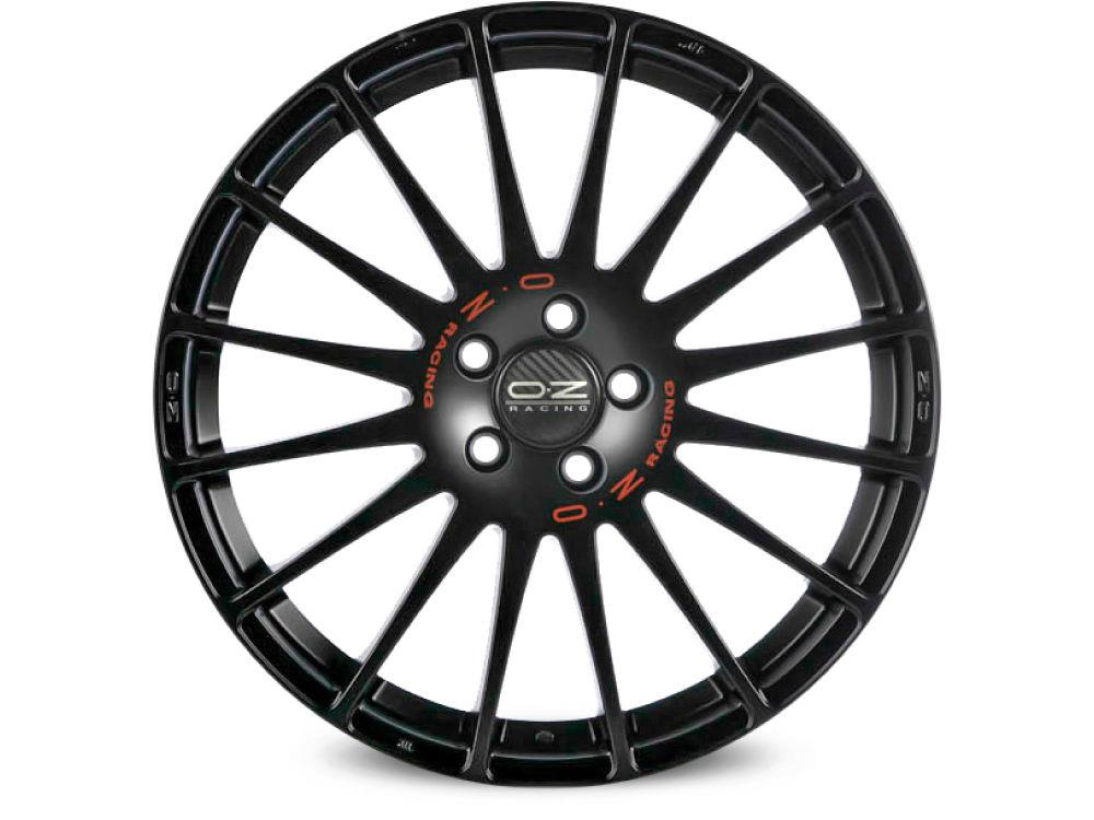 OZ Racing Superturismo GT Matt Black Red Lettering 7x17 5x114.3 ET45 CB64,1 R12 650 kg W01672003D3
