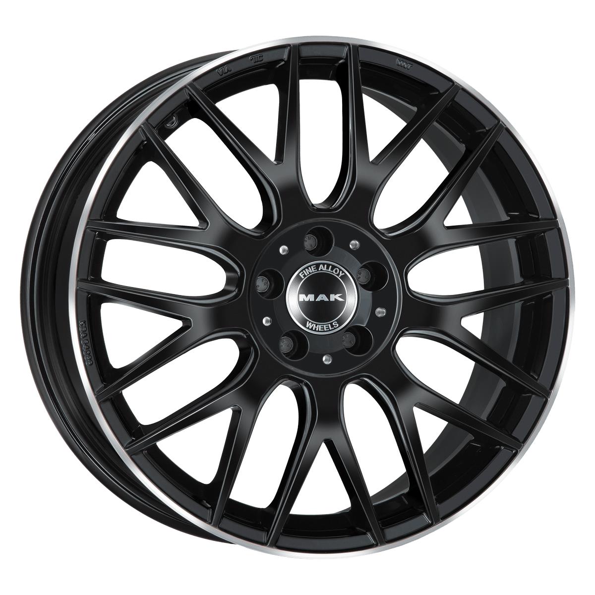 MAK Arrow Gloss Black Mirror Ring 9x18 5x112 ET50 CB66,6 R14 860 kg F9080OWGL50WS5X