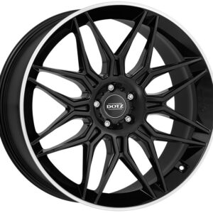 Dotz LongBeach dark Black/polished lip 10,5x22 5x130 ET47 CB71,6 R14 1045 kg OLO2RLBL47