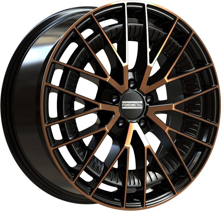 Fondmetal Kari Black Clearcoat Matt Bronze Machined 8x18 5x112 ET45 CB66,6 R14 830 kg RF19283