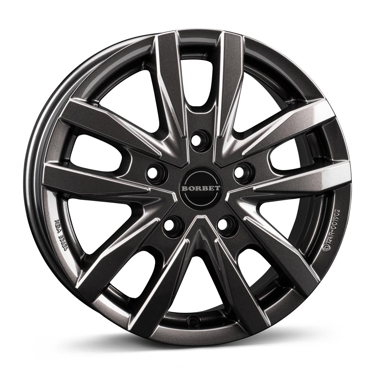 Borbet CW5 mistral anthracite glossy 6x16 5x118 ET68 CB71,1 60° 1350 kg 497705