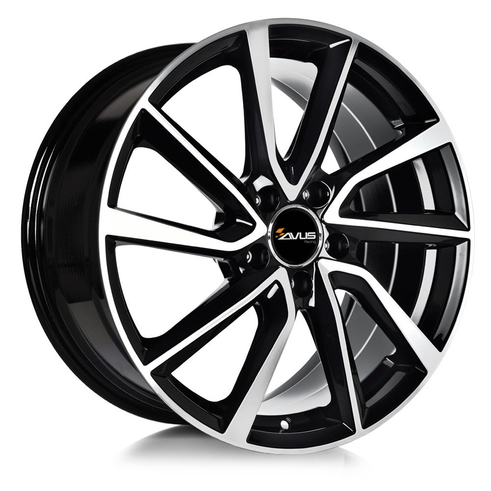 Avus AC-518 Black Polished 7x17 5x108 ET50 CB63,4 60° 690 kg