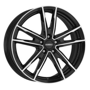 Dezent KF dark Black/polished 7x17 5x108 ET42 CB65.1 Flat 725 kg TKFYHBP42E