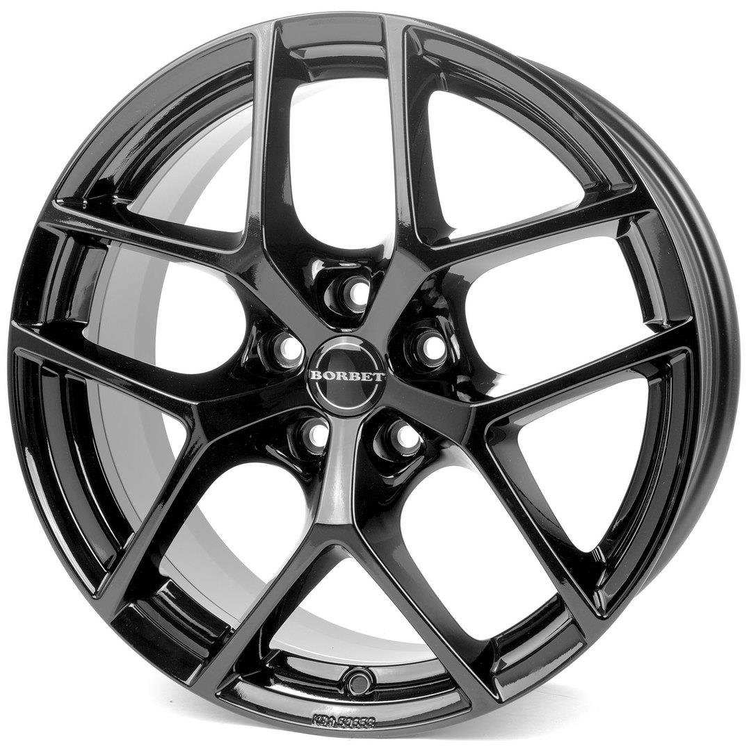 Borbet Y black glossy 8x18 5x108 ET45 CB72,6 60° 690 kg