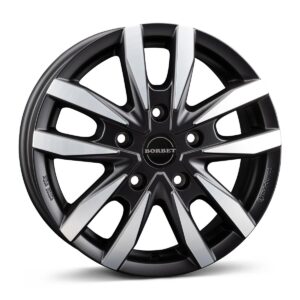 Borbet CW5 black polished matt 6,5x16 5x120 ET60 CB65,1 R14 1260 kg 497457
