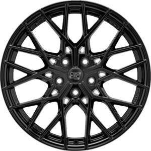 MSW 74 Gloss Black 8x19 5x112 ET27 CB73.1 60° 790 kg W19351501TC5