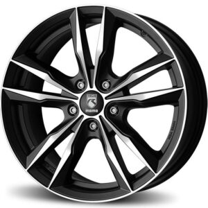 Reds Fast Matt Black polished 7,5x17 5x108 ET45 CB72.3 60° 650 kg WFAE75745508E